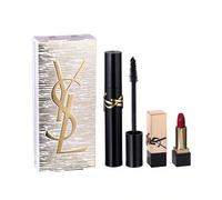 Shein Lash Clash Mascara And Mini Rouge Pur Couture Rouge Muse Gift Set - Makeup Gift Set, Volumizing, For Women, Black, Suitable For Holiday Gifting