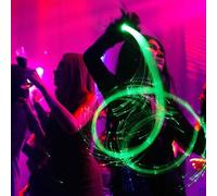 Shein Látigo de fibra óptica LED recargable, con 360 grados de giro y 36 modos de efectos, super brillante, ideal para bailes, fiestas, espectáculos de luce