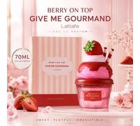 Shein Lattafa Berry On Top Give Me Gourmand 70ML Eau De Parfum Para Mujeres Perfume Dulce de Fresa Vainilla Postre de Larga Duración
