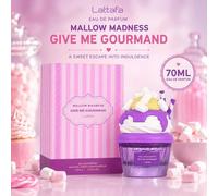 Shein Lattafa/Mallow Madness Give Me Gourmand Perfume de 70ml, regalo para vacaciones, Pascua, cumpleaños