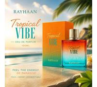 Shein LAttafa Tropical Vibe By Rayhaan Eau De Parfum de 100ml, perfume unisex para vacaciones, regalos del Día de la Madre, Feliz Cumpleaños
