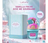 Shein Lattafa Vanilla Freak Give Me Gourmand 70ML Eau De Parfum Para Mujeres Dulce Vainilla Caramelo Postre Perfume de Larga Duración