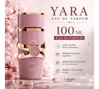 Shein Lattafa Yara Elixir EDP 100ML Perfume para Mujer Fragancia Dulce Frutal Floral de Vainilla de Larga Duración