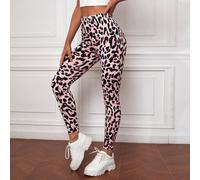 Shein Leggings de cintura alta con estampado de leopardo, casuales