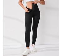 Shein Leggings deportivos para mujer con cintura ancha con ganchos y ojetes