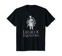 Shein Legio X Equestris. Camiseta de la Décima Legión de Julio César de la Antigua Roma. Camiseta de algodón de manga corta con cuello redondo para hombre,