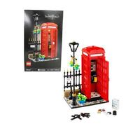 Shein Lego 21347 Cabina Telefónica Roja de Londres Serie Ideas Juguete Educativo de Bloques de Construcción, Regalo de Año Nuevo