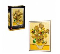 Shein Lego Art Serie Arte de la Vida 31215 Girasoles de Vincent Van Gogh Bloques de construcción para niños y niñas