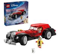 Shein LEGO Disney Coche de Cruella de Vil - Modelo de coche de 101 dálmatas para niños - Juego de construcción de vehículo de juego de roles para niñas y ni