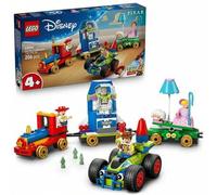 Shein LEGO® | Disney y Pixar Tren de Celebración de Toy Story y Coche RC Juego de Construcción, 4 Personajes, Idea de Regalo Para Niñas, Niños y Fans de 4 A