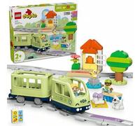 Shein LEGO DUPLO Mi Ciudad Aventura Ferroviaria Interactiva Juguetes Montessori de Construcción para Niños y Niñas de 2 Años con Vías y Tren de Juguete, Jue