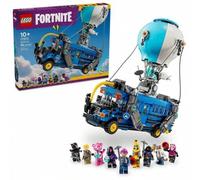 Shein LEGO Fortnite Autobús de Batalla Juguete de Construcción y Globo Aerostático, 9 Minifiguras Coleccionables de Personajes del Videojuego, Regalo para N