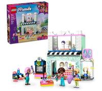 Shein LEGO Friends Peluquería y Tienda de Complementos, Secador y Pelucas de Juguete, Juegos de Peinados, Regalo para Niñas de 7 Años o Más, 3 Mini Muñecos