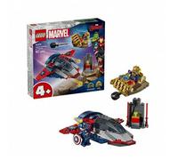 Shein Lego Marvel Serie 76319 Capitán América vs Thanos, juguete de bloques de construcción para niños y niñas, regalo para el Día del Niño