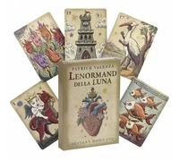 Shein Lenormand de la Luna Oscura - 36 cartas de oráculo con relieve, mazo de coleccionista premium con fases artísticas de la luna y símbolos del zodíaco p