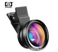 Shein Lente para cámara de teléfono APEXEL, kit de lente de clip para teléfono celular 2 en 1, lente gran angular 0.45X 140°+ lente macro 12.5X, compatible