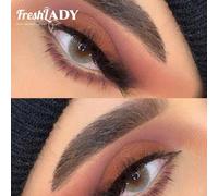 Shein Lentes de color sutil Freshlady para la escuela Pupilentes de un solo tono de color nieve Lentes de contacto de color desechables de 1 año