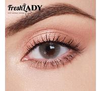 Shein Lentes de contacto de color Freshlady Student Eye Makeup Look Pupilentes Hidrocor de un año de uso desechable para disfraz de Halloween y cosplay