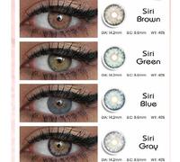 Shein Lentes de contacto de la colección 2025 Freshlady de 14.20mm de diámetro, con aspecto exótico y color, lentes de contacto de un solo uso para regalo d