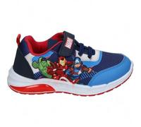 Shein LEOMIL | Zapatillas Bajas Leomil Avengers para Niño - Deportiva Infantil en Color Azul Marino con Dibujos de Superhéroes - Marvel - Estampado de Los V