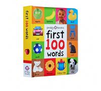 Shein Libro de cartón de las primeras 100 palabras para la educación temprana y el desarrollo cognitivo de los niños en inglés