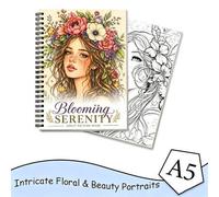 Shein Libro de Imágenes de Belleza Floral para Adultos, Relaja tu Mente y Despierta la Creatividad, Papel Grueso, Encuadernación en Espiral, Impresión en un