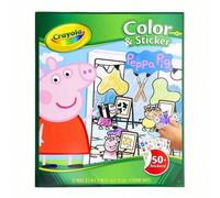 Shein Libro de imágenes infantil de Crayola Frozen II, Conjunto de libro para colorear y pegatinas de Peppa Pig, Libro de imágenes para estudiantes escolare