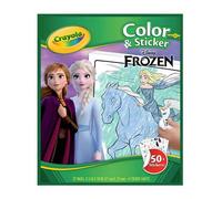 Shein Libro de imágenes infantil de Crayola Frozen II, Conjunto de libro para colorear y pegatinas de Peppa Pig, Libro de imágenes para estudiantes escolare