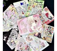 Shein Libro de pegatinas estilo revista retro lindo, libro de pegatinas de personajes de películas y anime, collage de decoración DIY, regalo de regreso a l