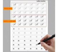 Shein Libro de práctica de caligrafía moderna para adultos: Cuaderno de trabajo de lettering a mano con alfabetos, palabras y frases | Práctica de fuente de