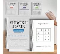 Shein Libro de puzzles de Sudoku - Reto de entrenamiento mental matemático para mejorar la lógica y el razonamiento, libro de ejercicios matemáticos complet