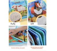 Shein Libro de tocar y sentir para niños - Juguete educativo de aprendizaje temprano, libro de historias cognitivas de aprendizaje 3D y educación temprana p