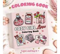 Shein Libro para colorear de amor romántico para niñas - Tema de San Valentín y Año Nuevo, 40 páginas, papel opaco de 205 g/m² | Lleno de escenas de amor im
