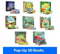 Shein Libros con solapas en 3D de cuentos de hadas en inglés para niños- Libros de actividades de lectura y aprendizaje, materiales Montessori, cuentos ante