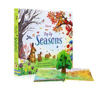 Shein Libros de cuentos infantiles con imágenes 3D y solapas educativas en inglés "POP UP Seasons" para niños de 3 a 6 años