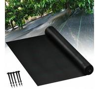 Shein LILIIN Película contra malas hierbas, 1x50m/2x5m/2x10m/2x25m, Rollo de forro polar para jardín de 100 g/㎡, Protector contra malas hierbas, permeable a