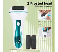 Shein Limador eléctrico de pies, removedor de callosidades, kit de herramientas de pedicura recargable, kit portátil removedor de callosidades con 2 cabezal