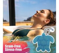 Shein Limpiador de jacuzzi en paquetes de 1/2, esponja para jacuzzi para eliminar el sarro, limpiador de piscina reutilizable, absorbente de aceite para jac