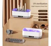 Shein Limpiador de joyas digital portátil, Limpiador ultrasónico de 40 kHz para automóvil y hogar, Limpieza automática y manual