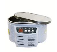 Shein Limpiador ultrasónico de acero inoxidable de 1 pieza, potencia de dos velocidades 30/50 W, máquina de limpieza por ultrasonidos para joyas, gafas, rel