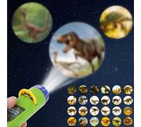 Shein Linterna de Proyección de Dinosaurios Máquina de Cuentos, Juguete Educativo para Niños a la Hora de Dormir con Imágenes de Dibujos Animados, Requiere