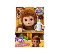 Shein Little Live Pets My Baby Monkey Mono Mango con más de 50 Sonidos y reacciones. con su expresiva Boca móvil, Come y se el Dedo. Se cuelga de Las Manos