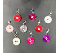 Shein Llavero acrílico con forma de disco de K-Pop BT/S <2.0>, edición limitada de RM, JIN, J-HOPE, JIMIN, V, mercancía imprescindible para los se