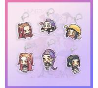 Shein Llavero acrílico de KPOP Tarjetas coleccionables HD | Con Rumi, Mira, Zoey, Jinu | Incluye actores de voz | Regalo perfecto para fans y coleccionistas