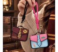 Shein Llavero con colgante de bolso mini Harry Potter, funda de cuero para auriculares, compatible con 1/2/3 Pro, monedero de la escuela de magia, regalo pa