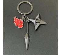 Shein Llavero de anime del modelo Kyusan, con los personajes Sasuke Uchiha, Kakashi Hatake e Itachi Uchiha de Konoha Dart, adecuado para mochilas, llaves de