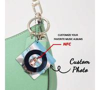 Shein Llavero de mini CD personalizado con función NFC/Regalo de música personalizado - Estilo retro/Llavero de mini CD de Spotify/Regalo de Navidad/Regalo