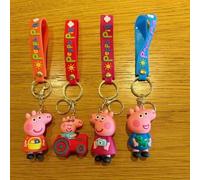 Shein Llavero de muñeca de cerdo bebé de Peppa Pig con estilo creativo y viral, llavero de carro de dibujos animados, colgante de bolso lindo, regalo. Agreg