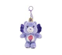 Shein Llavero de peluche Care Bears de 15cm con alas de mariposa, sonido chillón BB, oso de dibujos animados, colgante de bolso, decoración de mochila para