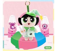 Shein Llavero de peluche "Dulces Sueños" de Las Chicas Superpoderosas | Amuleto colgante de peluche "Burbujas, Buttercup, Blossom, Hora de Dormir" | Set de